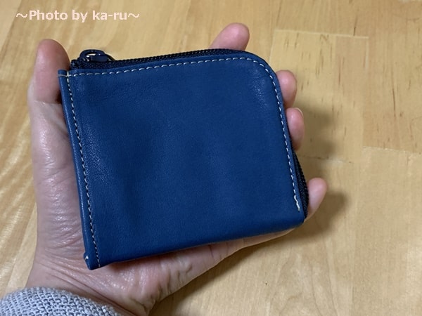 フェリシモ＿本革ミニマム財布　手のひらサイズ