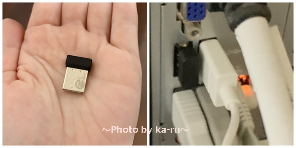 Logicool（ロジクール）MK295GPキーボードとマウス　USBレシーバー
