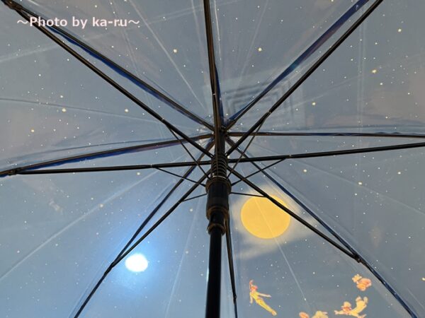 ビニール傘（選べるキャラクター）ー傘に夜空がキレイ